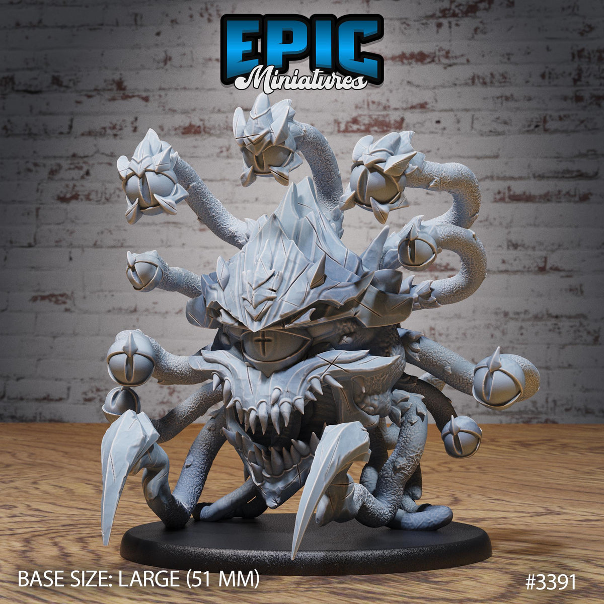 Eye Tyrant Astral Sentry Option #3391 front DND miniature Planar Adventure 16k resin
