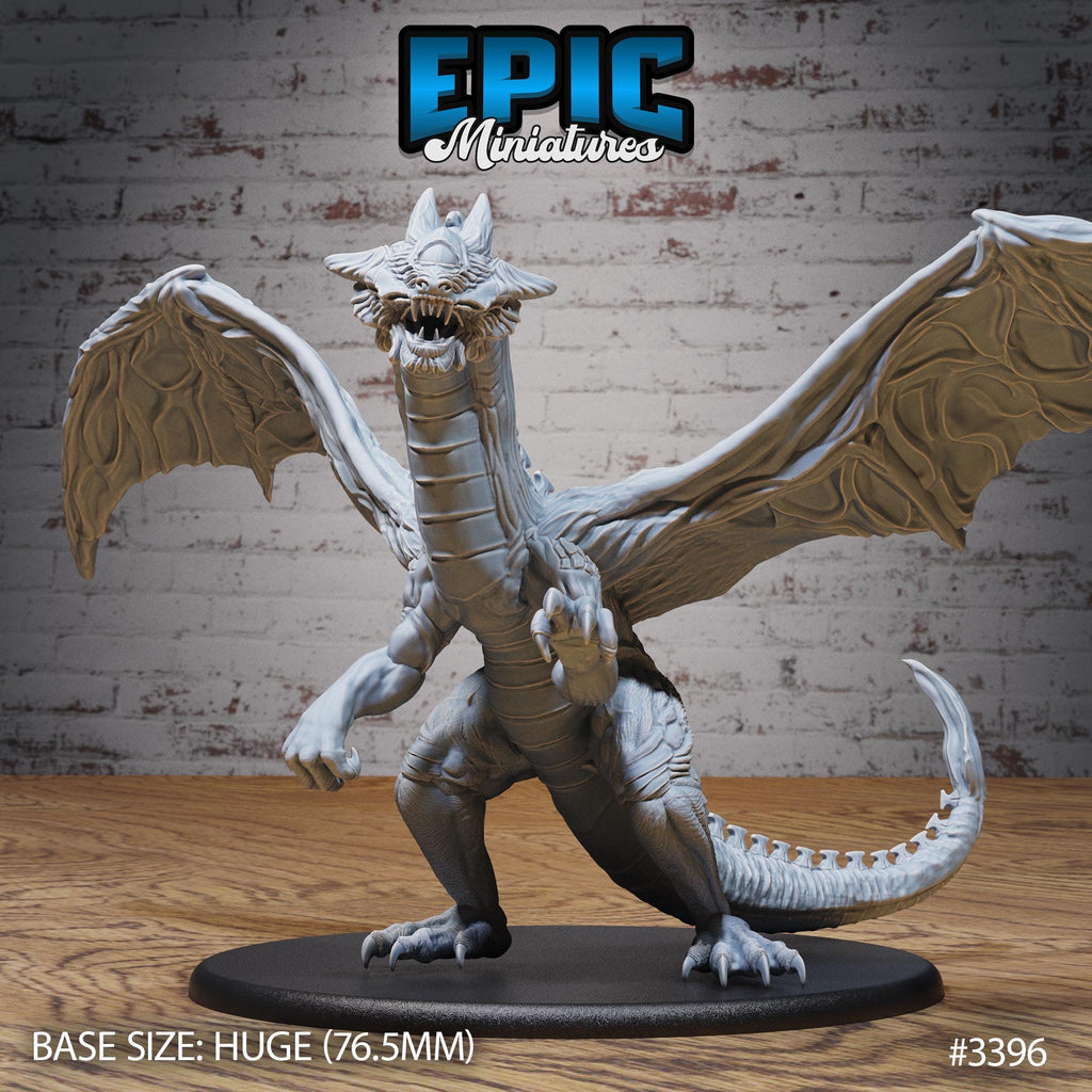 Cyclops Dragon Set of 3 DND Miniature Planar Adventure Collection Dungeons and Dragons Mini TTRPG Baldur’s Gate Spelljammer Planescape Option #3396 front DND miniature  16k resin