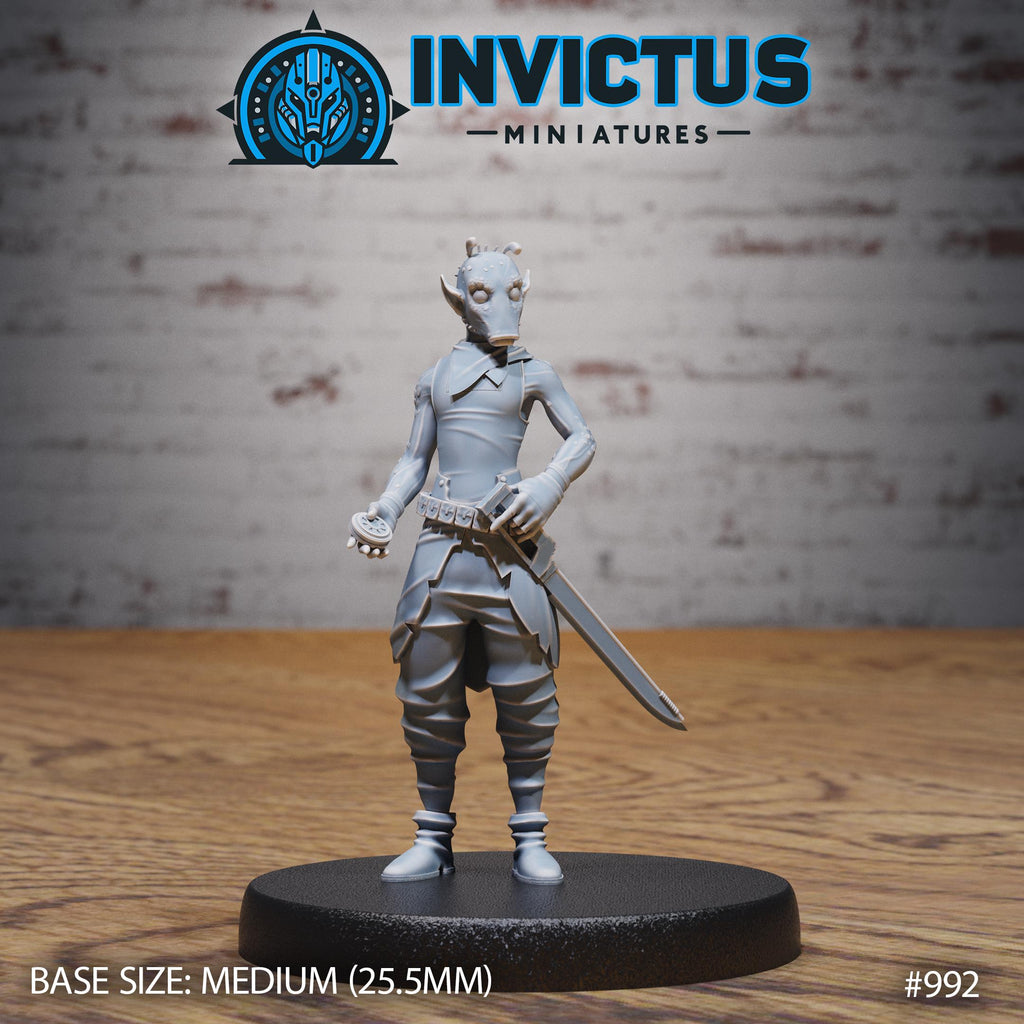 Spy Emissary Squad Option #992 front DND miniature Spy Assault 16k resin