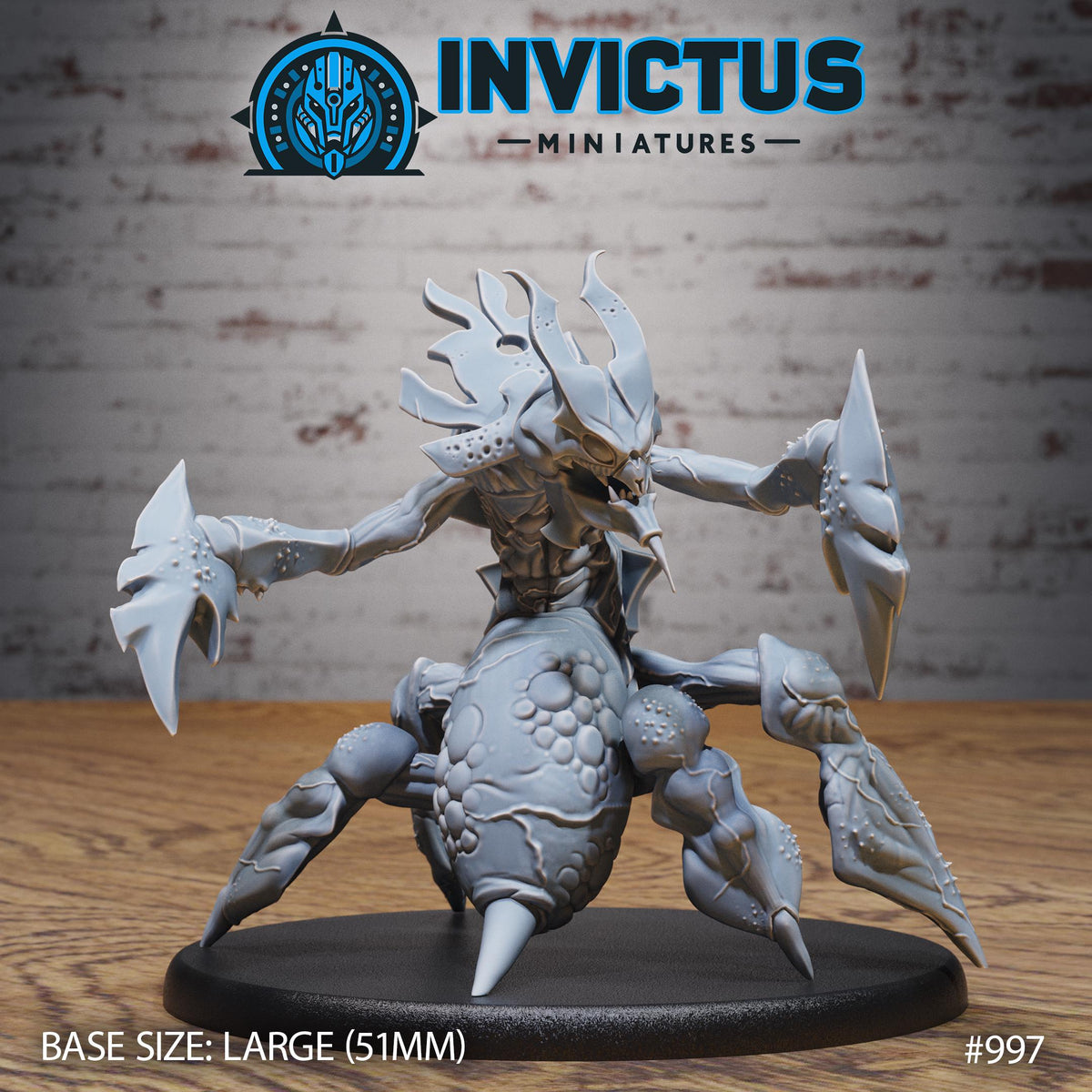 Insect Queen Squad Option #997 front DND miniature Spy Assault 16k resin