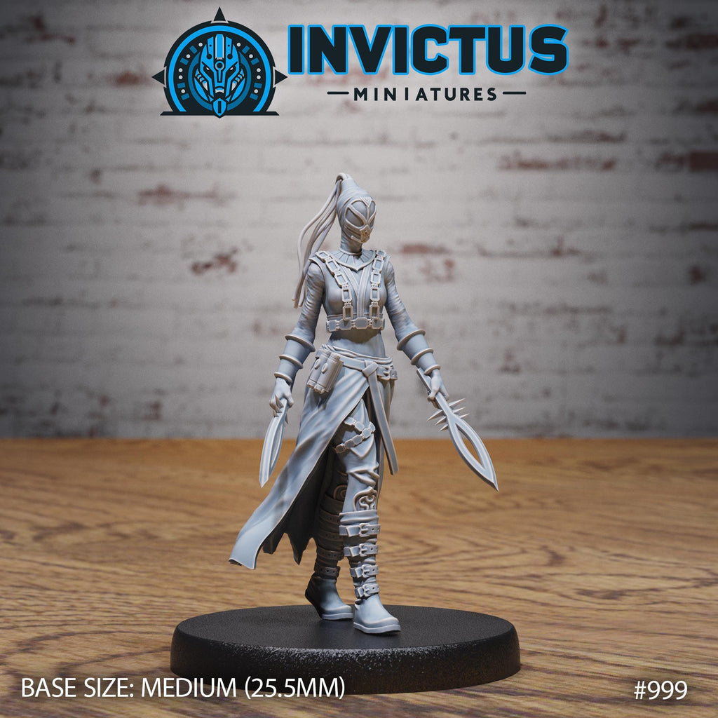 Bounty Hunter Option #999 front DND miniature Spy Assault 16k resin