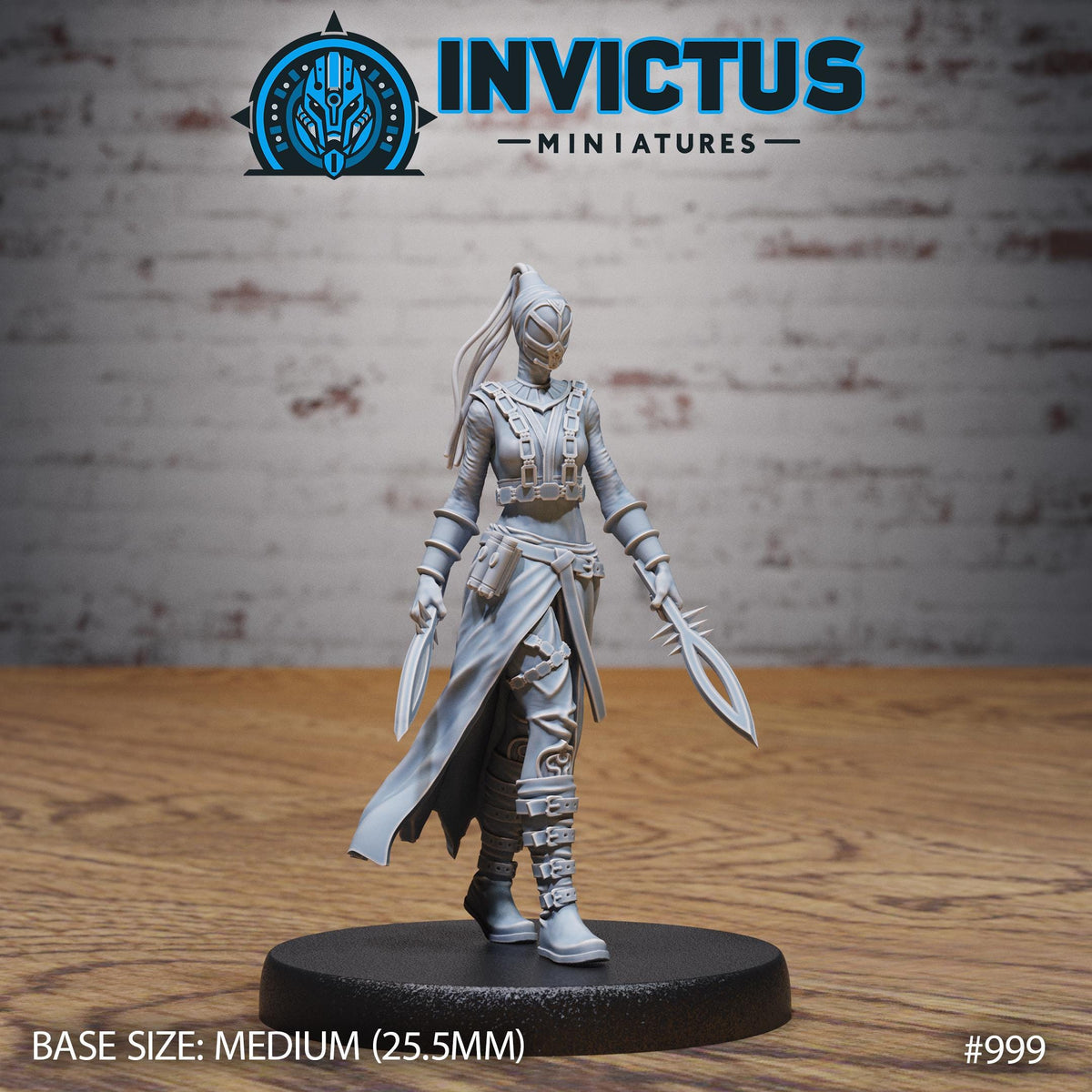 Bounty Hunter Option #999 front DND miniature Spy Assault 16k resin