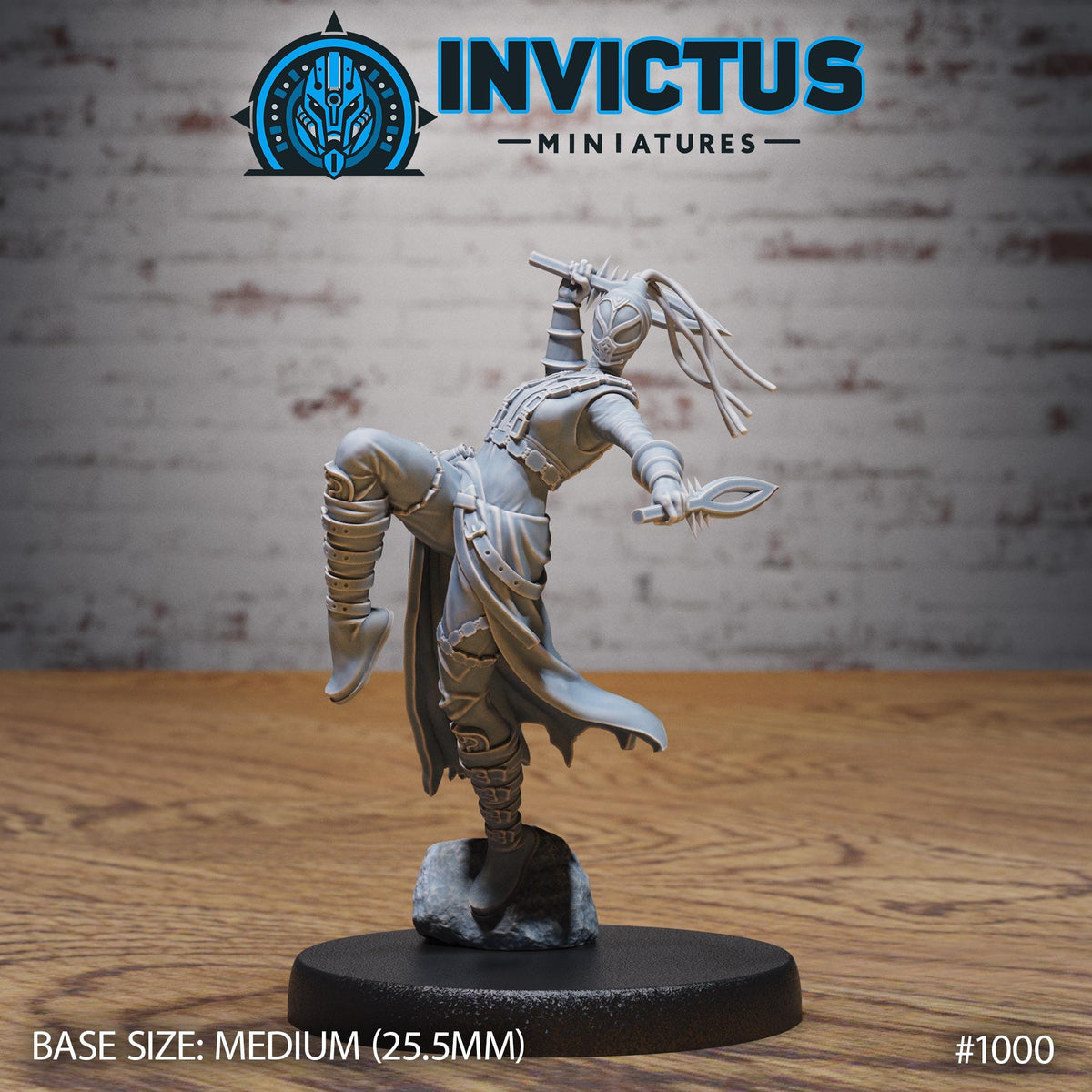 Bounty Hunter Option #1000 front DND miniature Spy Assault 16k resin