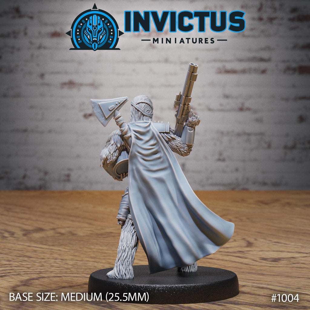 Wooly Rebel Option #1004 back DND miniature Shadows of the Threat 16k resin