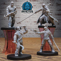 Wooly Rebel Set of 4 DND miniatures group photo Shadows of the Threat
