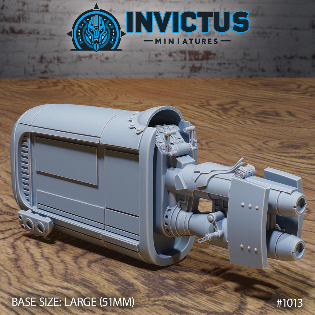 Gravy Bike 6 inch length front DND miniature Shadows of the Threat 16k resin