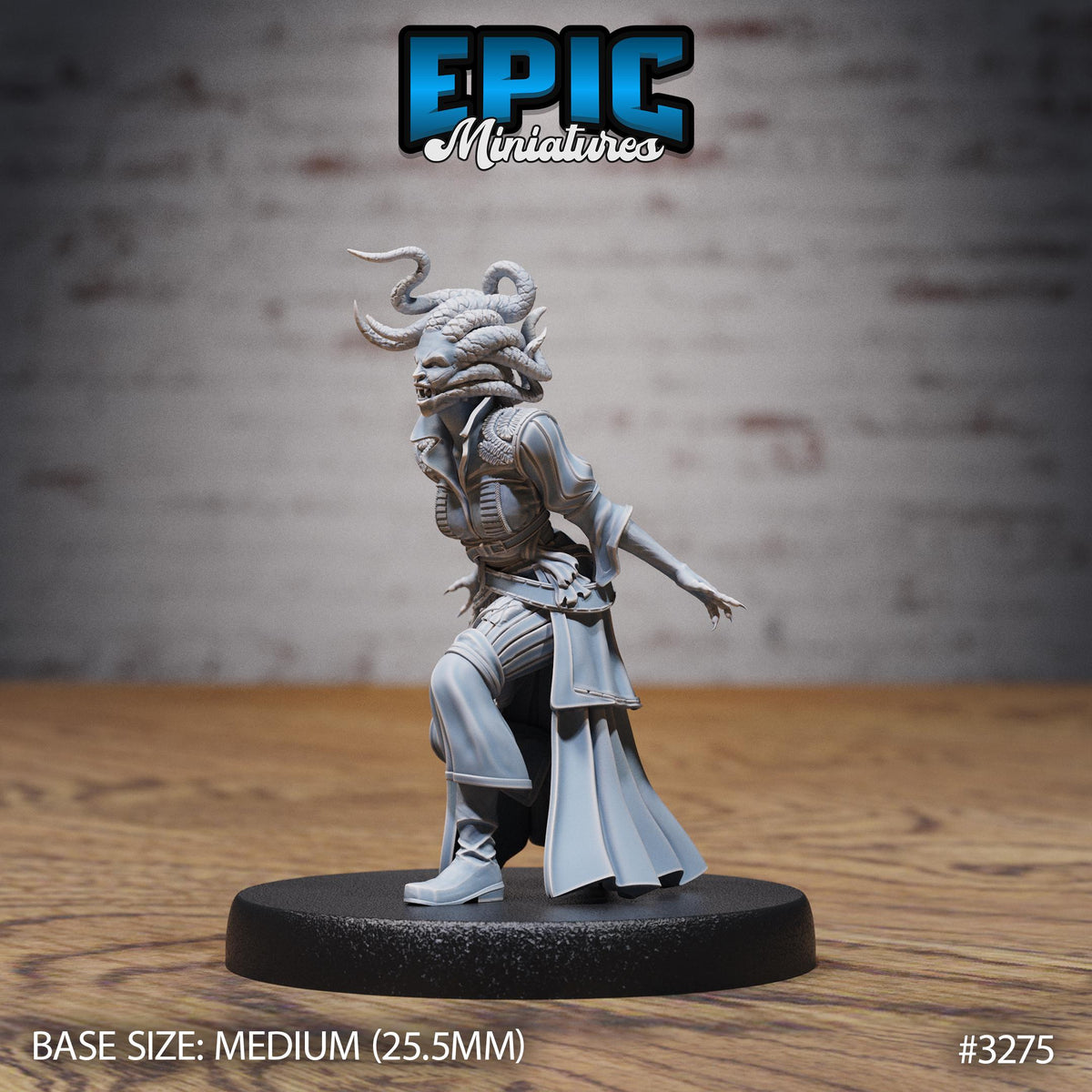 Gorgon Pirate Option #3275 front DND miniature Pirate Scourge 16k resin