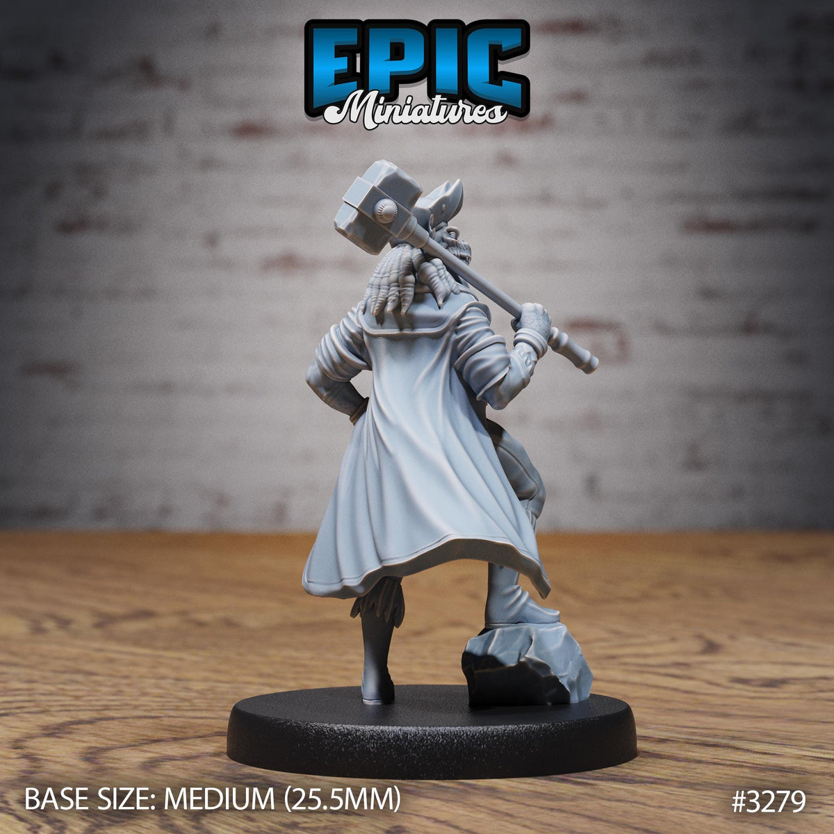 Dragonborn Pirate Option #3279 back DND miniature Pirate Scourge 16k resin