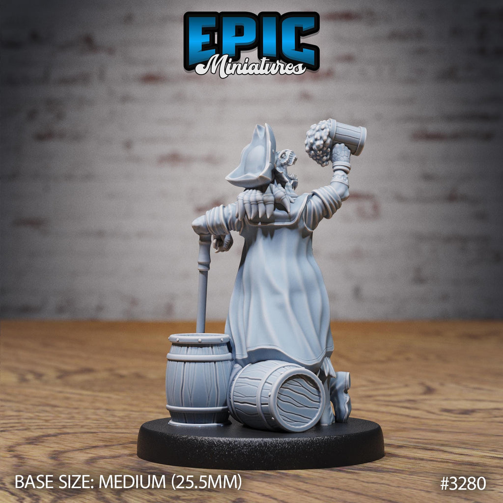 Dragonborn Pirate Option #3280 back DND miniature Pirate Scourge 16k resin