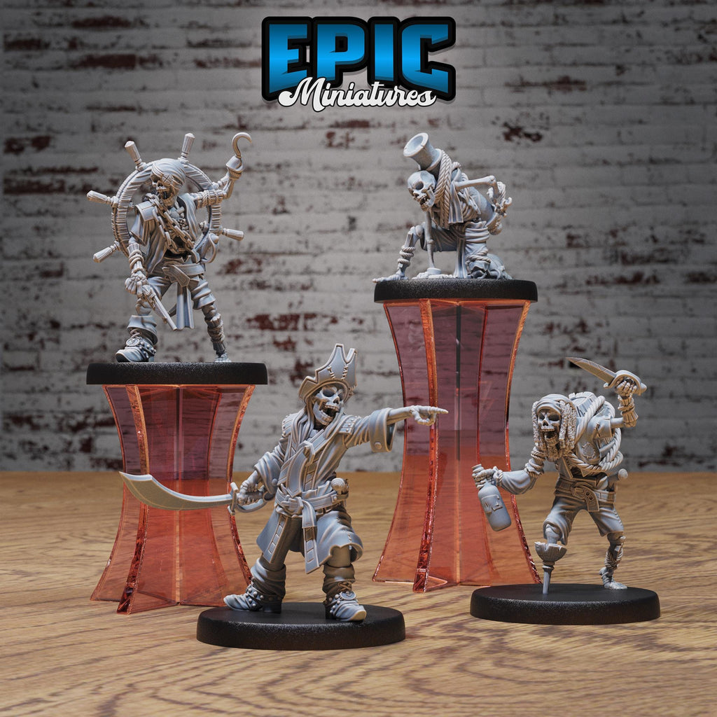 Undead Pirate Crew Set of 3 DND miniatures group photo Pirate Scourge