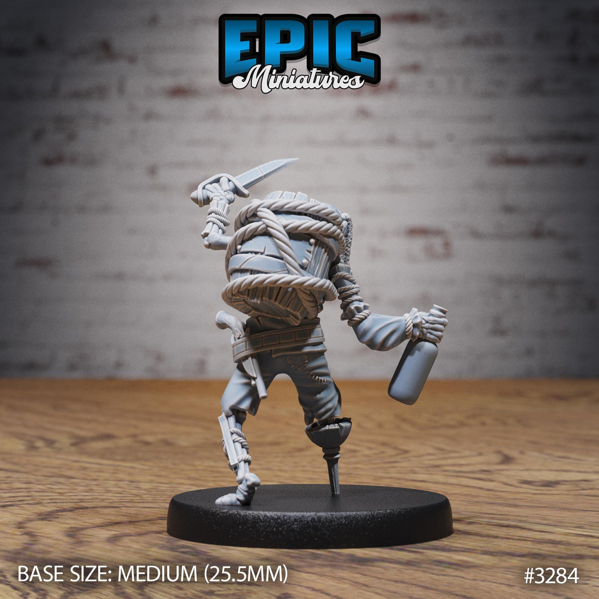 Undead Pirate Crew Option #3284 back DND miniature Pirate Scourge 16k resin