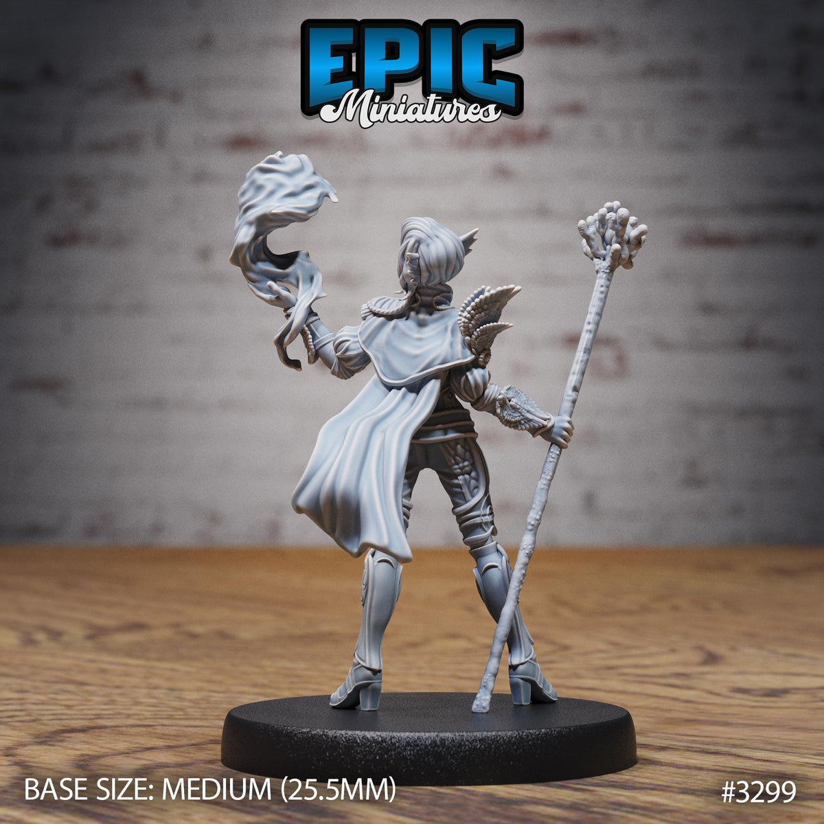 Triton Female Option #3299 back DND miniature Pirate Scourge 16k resin
