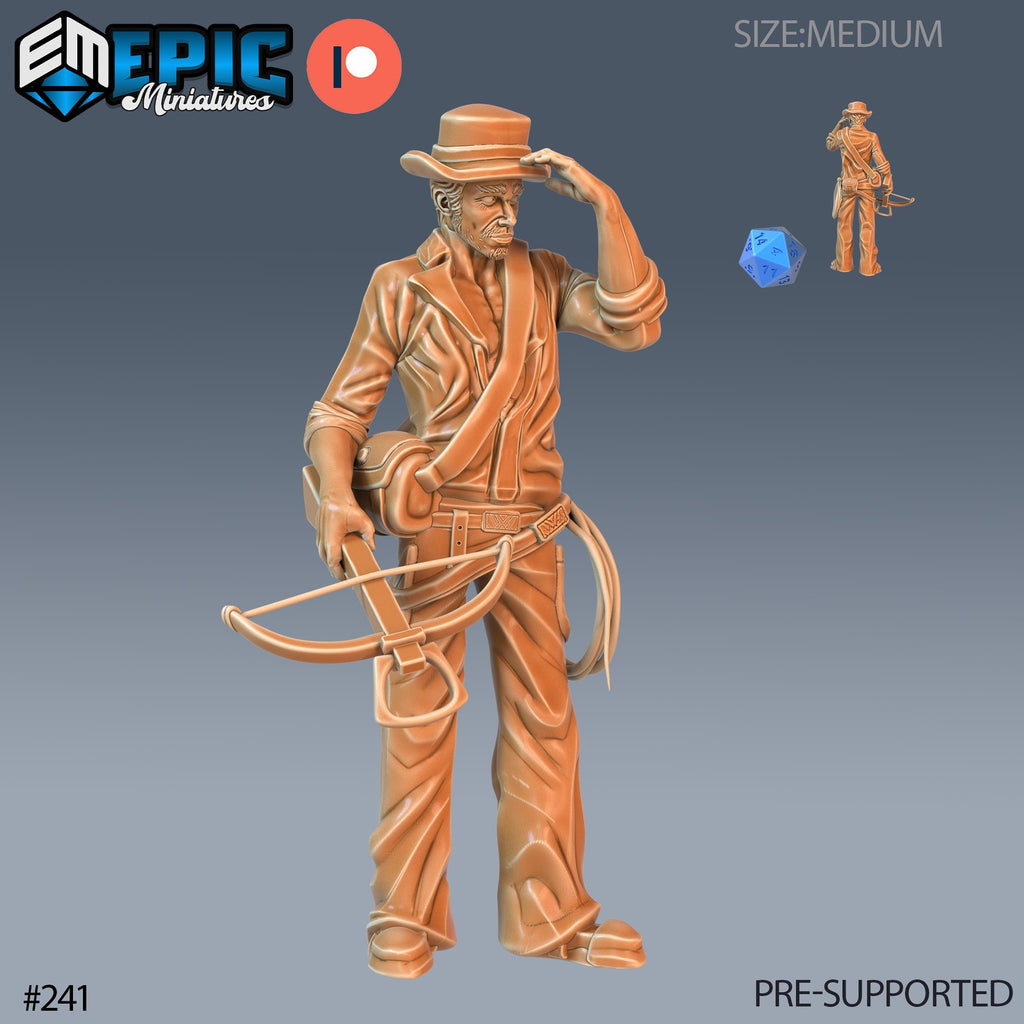 Dungeon Explorer Set of 3 DND Mini | Sons of Midnight Collection | TTRPG | Pulp Archaeologist Whip Ravenloft Waterdeep Mad Mage Phandelver Option #241 front DND miniature  16k resin