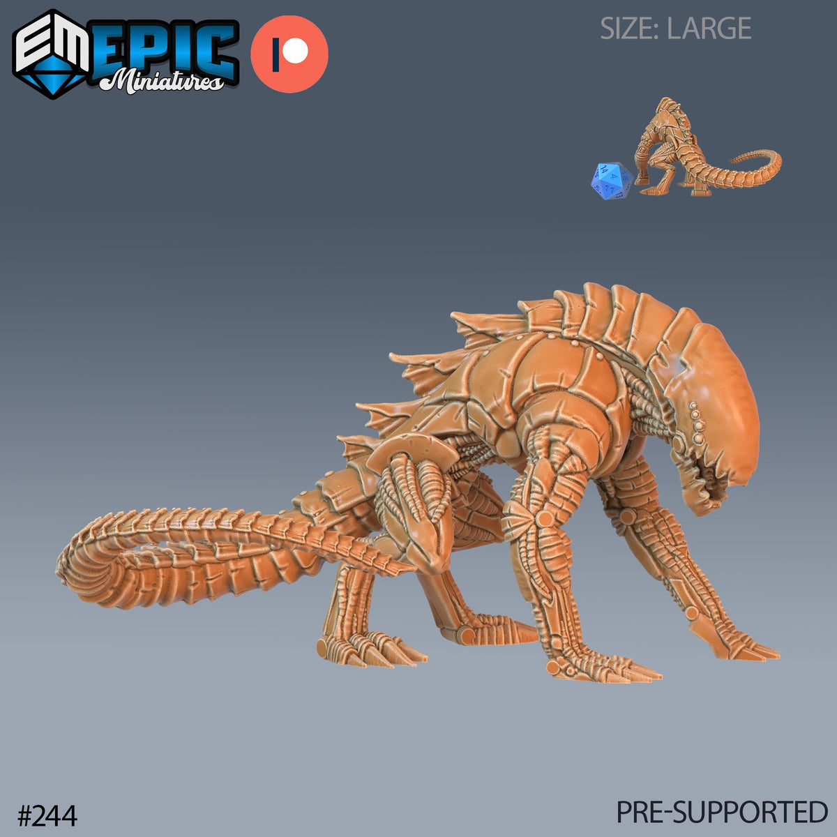 Hound of Tindalos Set of 3 DND Minis | Sons of Midnight Collection | TTRPG | Alien Ravenloft Waterdeep Mad Mage Phandelver Chthulhu Option #244 front DND miniature  16k resin