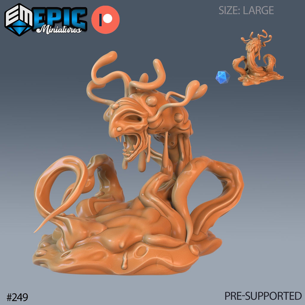 Formless Spawn Set of 3 DND Mini | Sons of Midnight Collection | TTRPG | Eldritch Ravenloft Waterdeep Mad Mage Cthulhu Phandelver Option #249 front DND miniature  16k resin