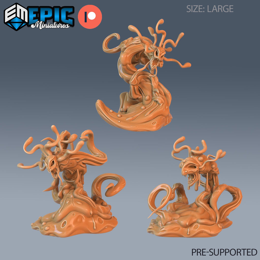 Formless Spawn Set of 3 DND Mini | Sons of Midnight Collection | TTRPG | Eldritch Ravenloft Waterdeep Mad Mage Cthulhu Phandelver DND miniatures group photo