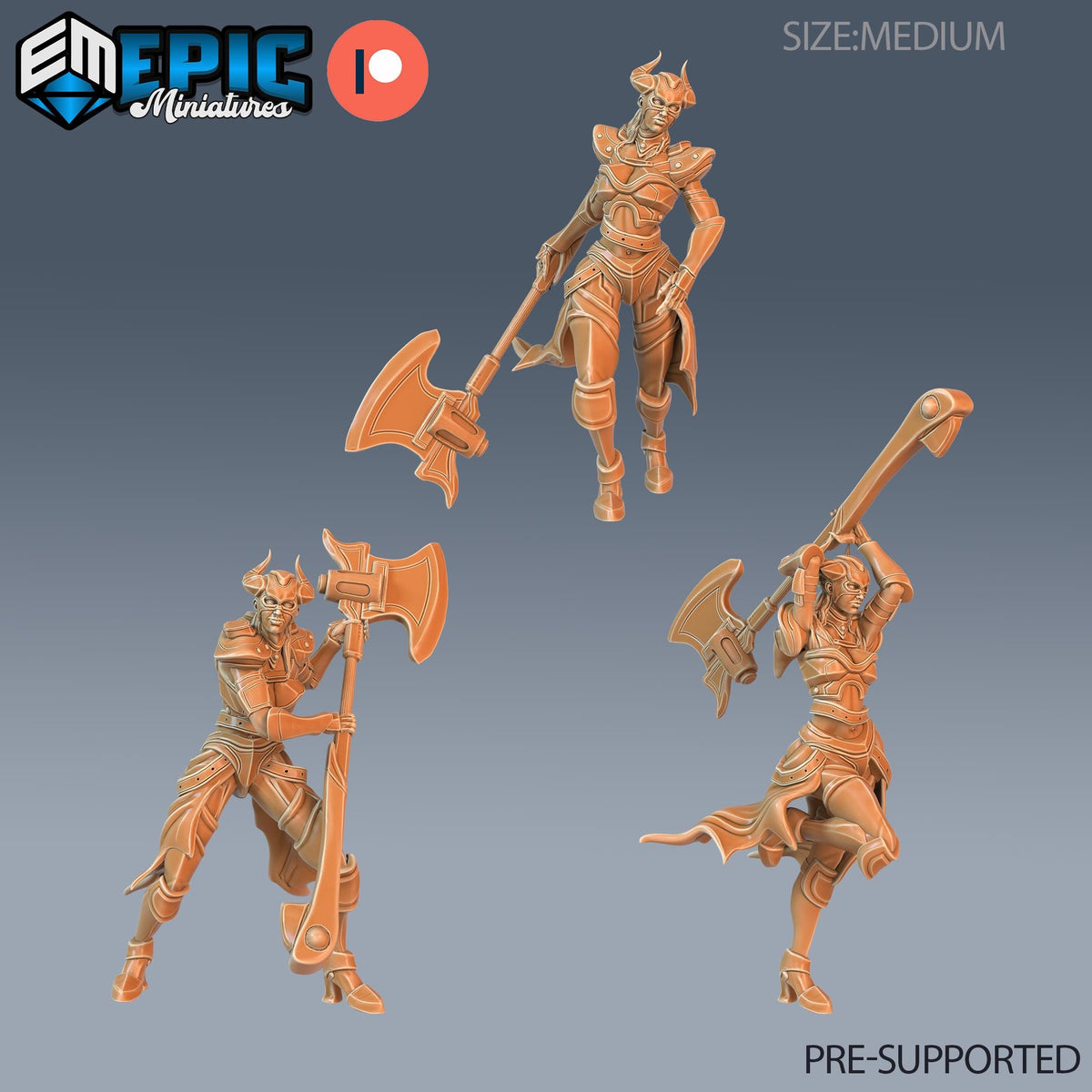 Dark Dragoon Lady Set of 3 DND Minis | Sons of Midnight Collection | TTRPG | Ravenloft Waterdeep Mad Mage Cthulhu Phandelver Annihilation DND miniatures group photo
