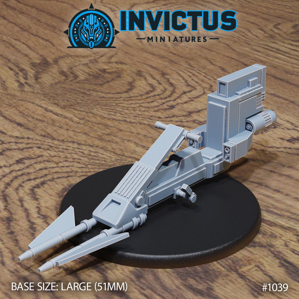 Spacecraft Option #1039 front DND miniature Borderworld Wardens 16k resin