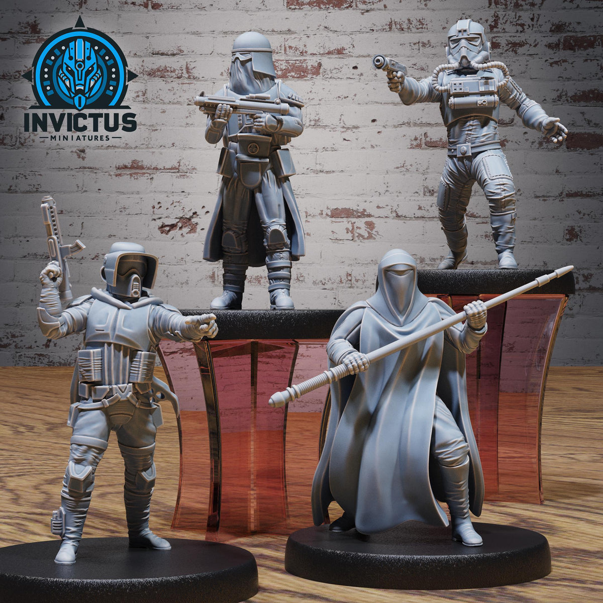 Dark Division Army of 4 DND miniatures group photo Forgotten Frontier