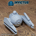 Individual Starfighter DND Miniature Forgotten Frontier Collection Dungeons and Dragons-TTRPG Mini Space Wars Star Starfinder Spelljammer 1 Ship front DND miniature  16k resin