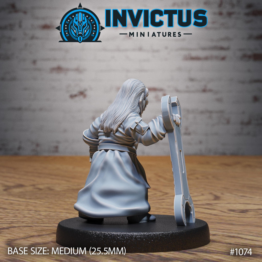 Star Blacksmith Army of 3 DND Miniature Forgotten Frontier Collection Dungeons and Dragons-TTRPG Mini Space Wars Star Starfinder Spelljammer Option #1074 back DND miniature  16k resin