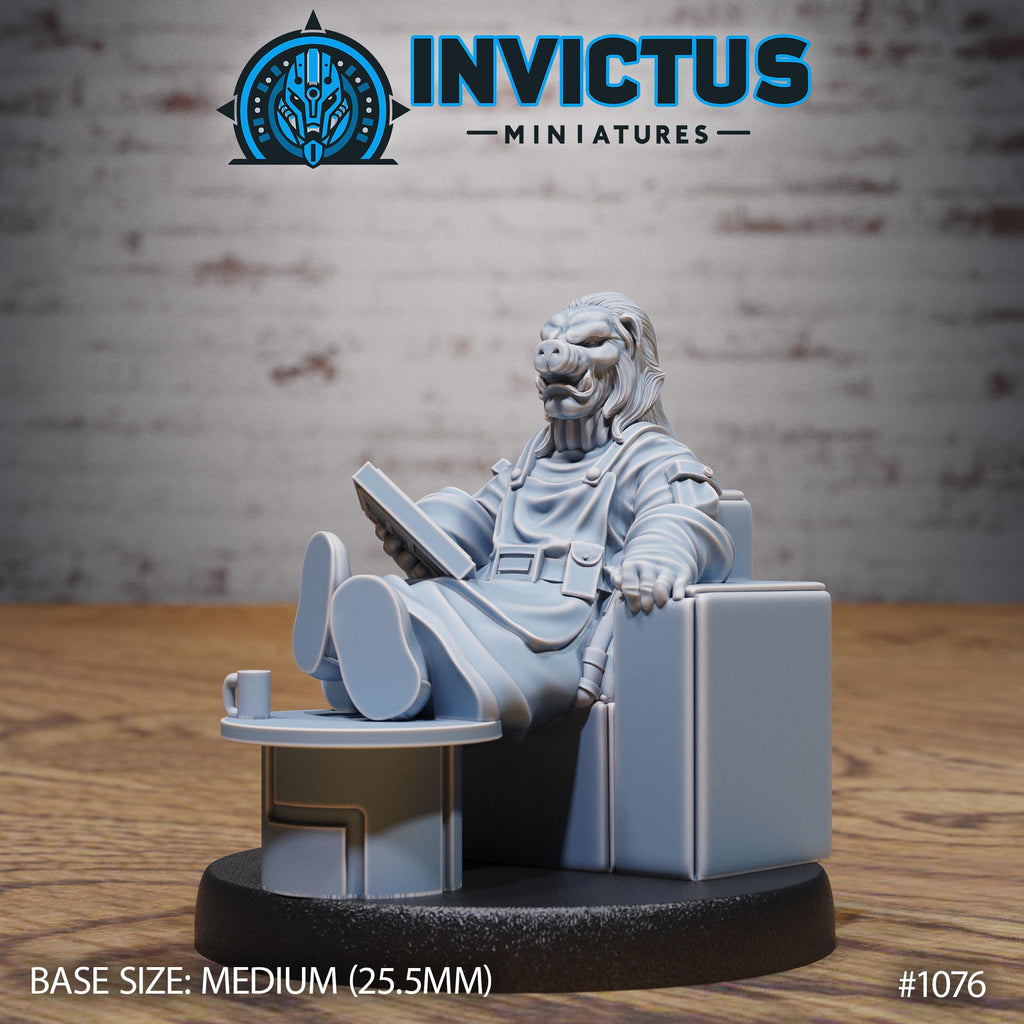 Star Blacksmith Army of 3 DND Miniature Forgotten Frontier Collection Dungeons and Dragons-TTRPG Mini Space Wars Star Starfinder Spelljammer Option #1076 front DND miniature  16k resin