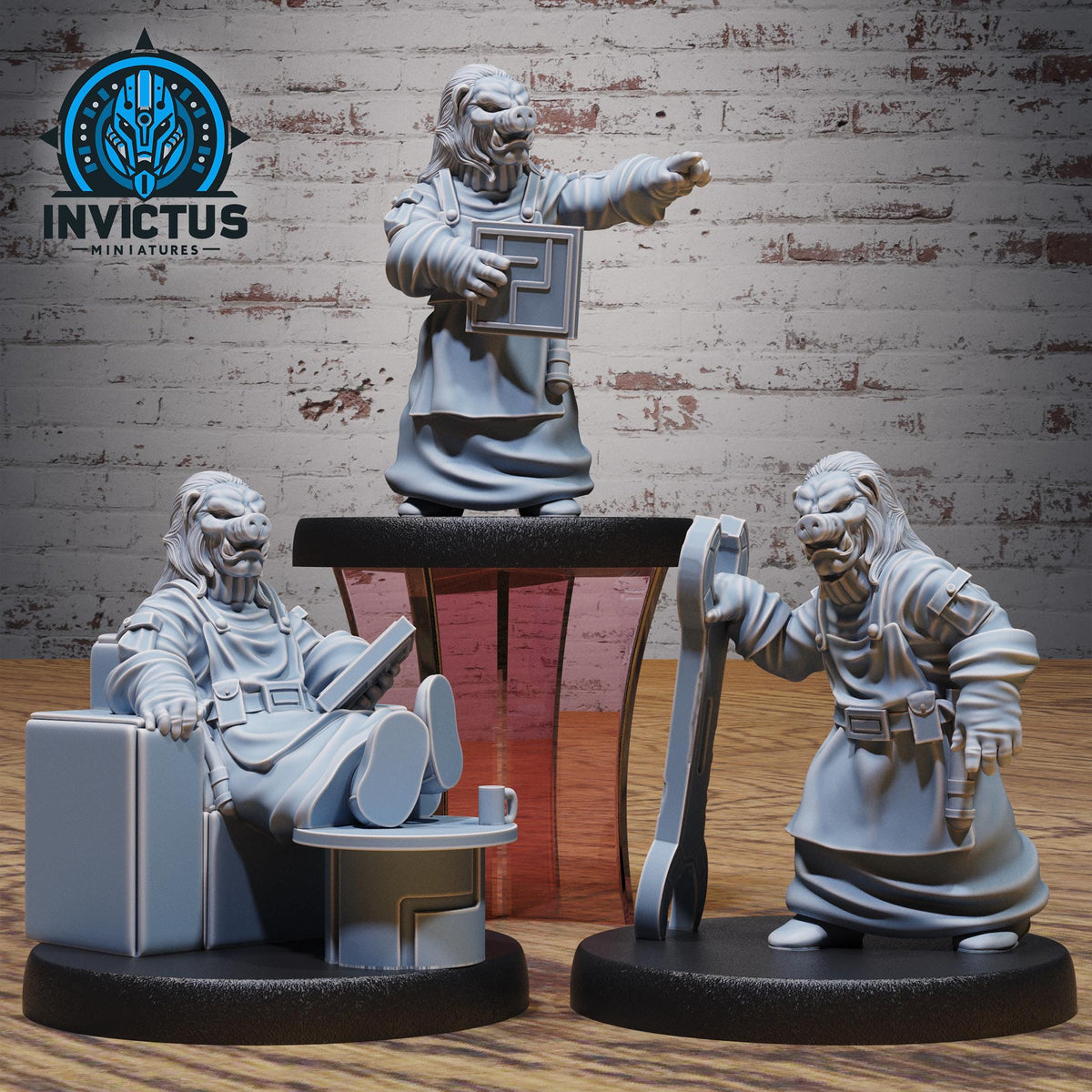 Star Blacksmith Army of 3 DND Miniature Forgotten Frontier Collection Dungeons and Dragons-TTRPG Mini Space Wars Star Starfinder Spelljammer DND miniatures group photo