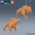 Arctic Boar Set of 2 DND Minis | Arctic Nights Collection | TTRPG | Storm King's Thunder Netherdeep | Mount DND miniatures group photo