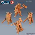 Frost Giant Set of 4 DND Minis | Arctic Nights Collection | TTRPG | Storm King's Thunder Netherdeep | Chief DND miniatures group photo