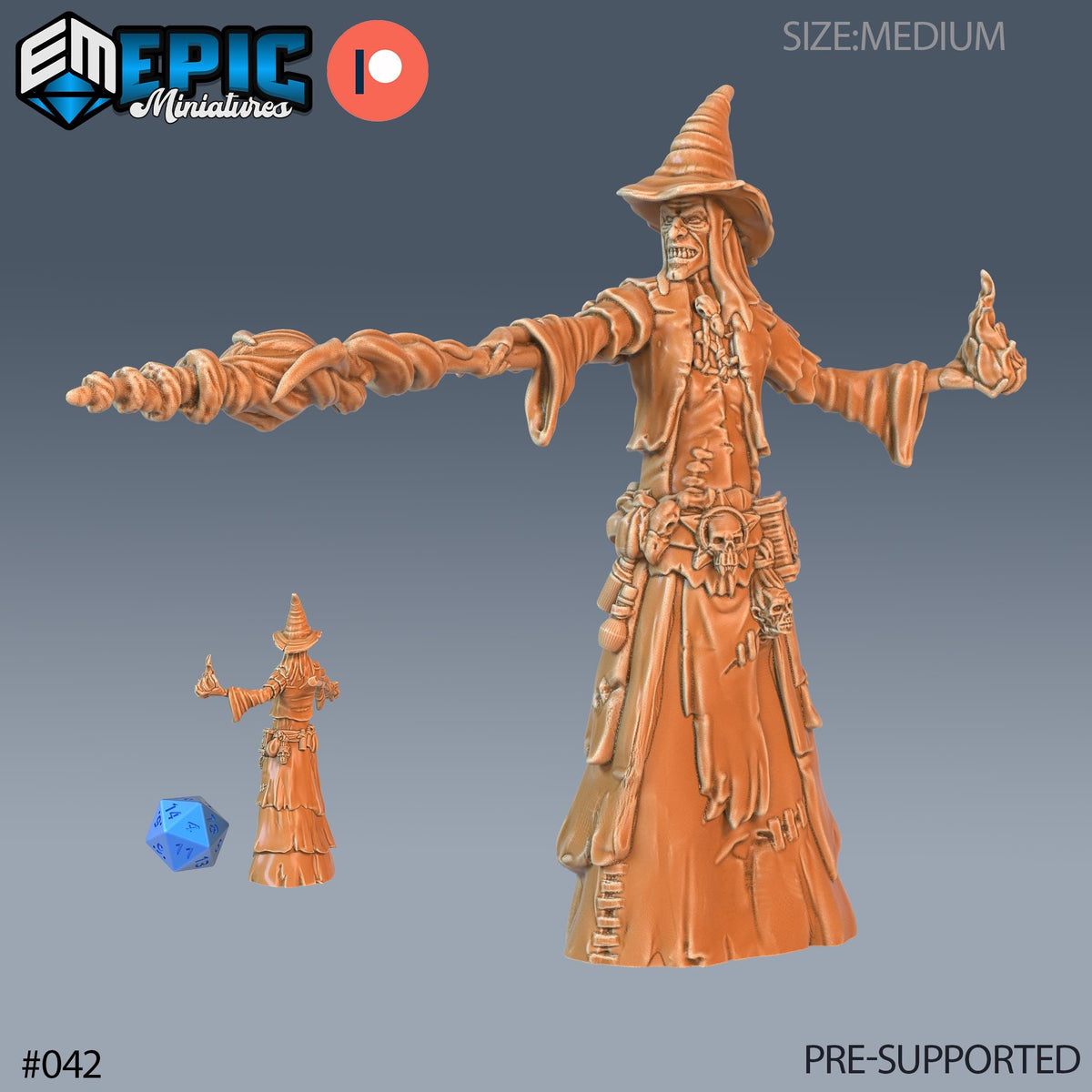 Green Hag Set of 4 DND Minis | Corrupted Forest Collection | TTRPG | Beyond Witchlight Prismeer Feywild Hourglass Coven Spellbook Cauldron Option #042 front DND miniature  16k resin