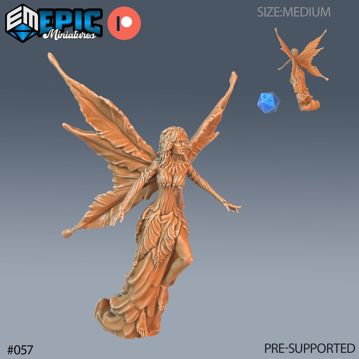 Flower Dryad Set of 5 DND Minis | Corrupted Forest Collection | TTRPG | Beyond Witchlight Prismeer Feywild Hourglass Coven Dryad 2 front DND miniature  16k resin