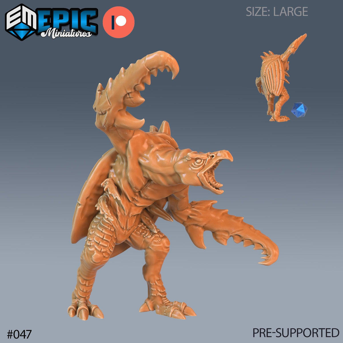 Hook Horror Set of 4 DND Minis | Corrupted Forest Collection | TTRPG | Beyond Witchlight Prismeer Feywild Hourglass Coven Option #047 front DND miniature  16k resin