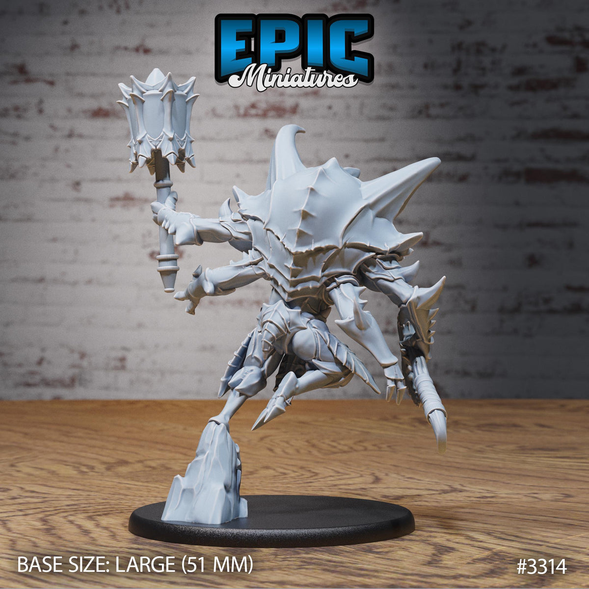 Insect Hulk Option #3314 back DND miniature Insectoid Jungle 16k resin