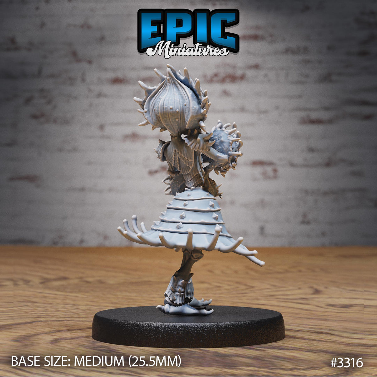 Flytrap Dryad Option #3316 back DND miniature Insectoid Jungle 16k resin