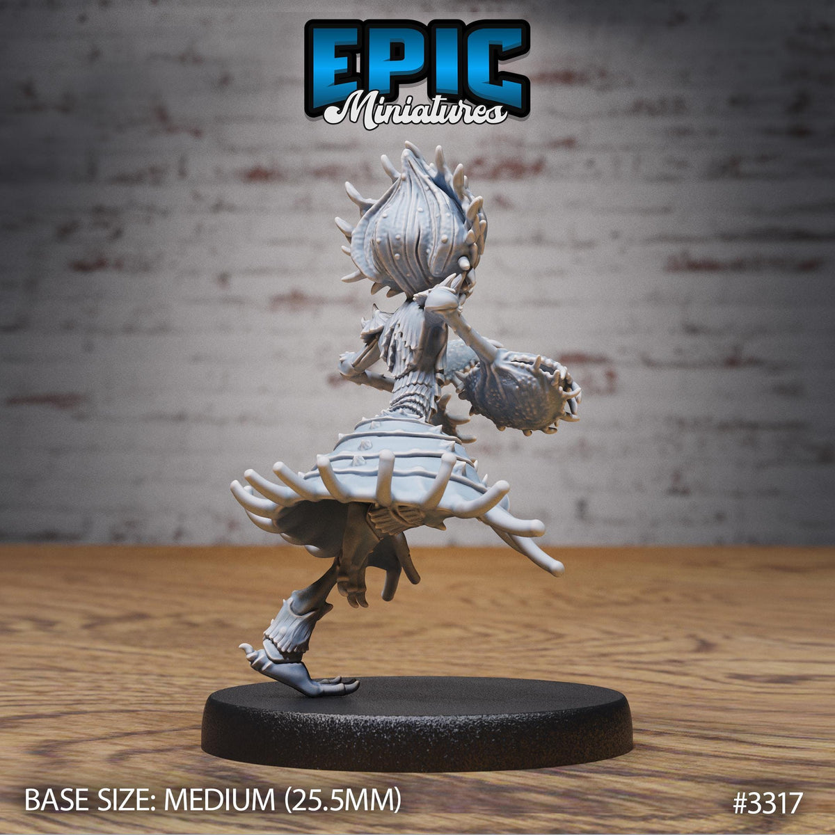 Flytrap Dryad Option #3317 back DND miniature Insectoid Jungle 16k resin