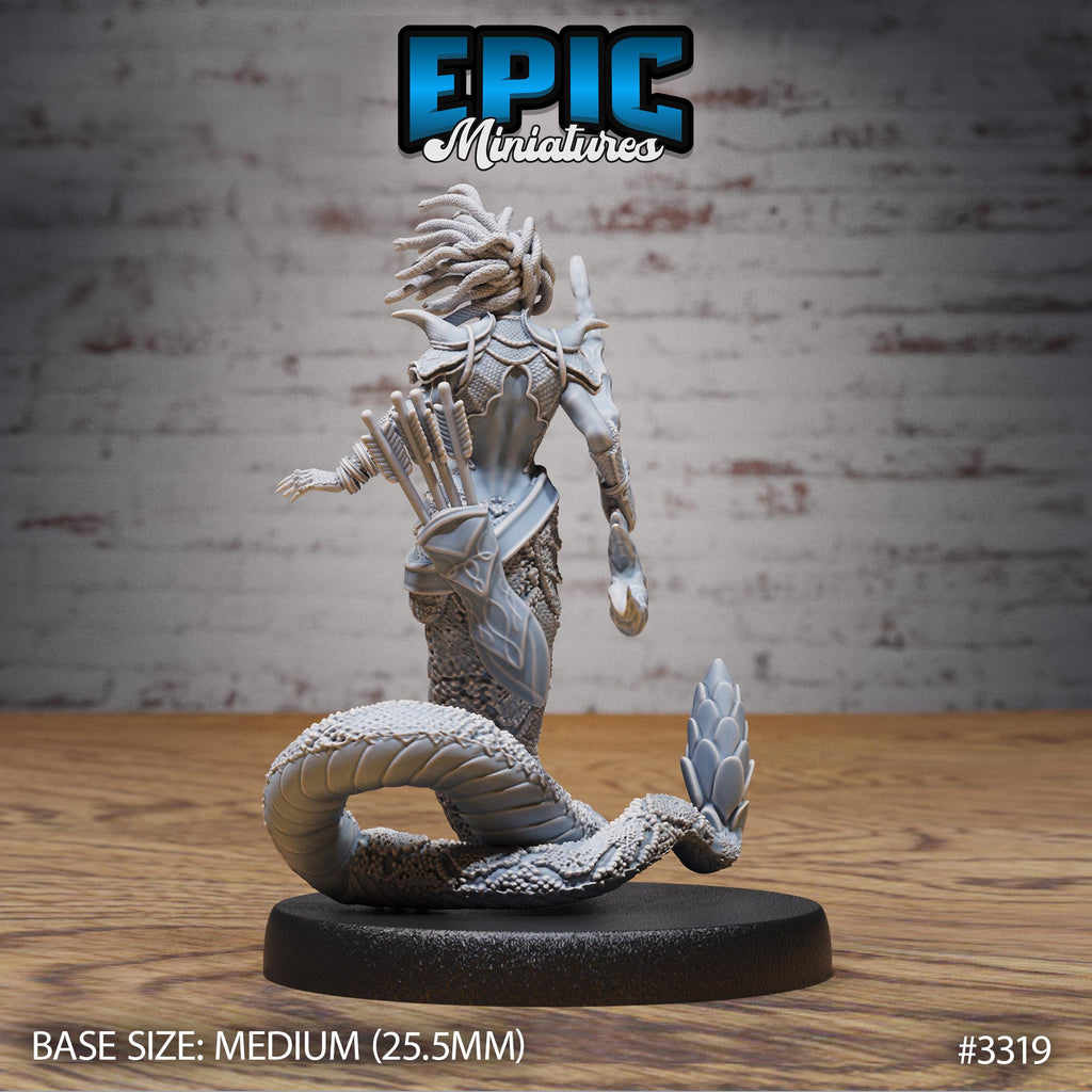 Gorgon Sisters Medusa Option #3319 back DND miniature Insectoid Jungle 16k resin