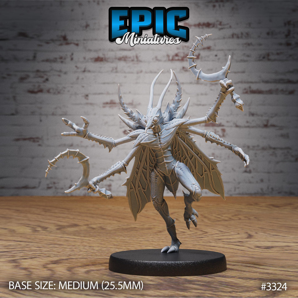 Mosquito Folk Option #3324 front DND miniature Insectoid Jungle 16k resin