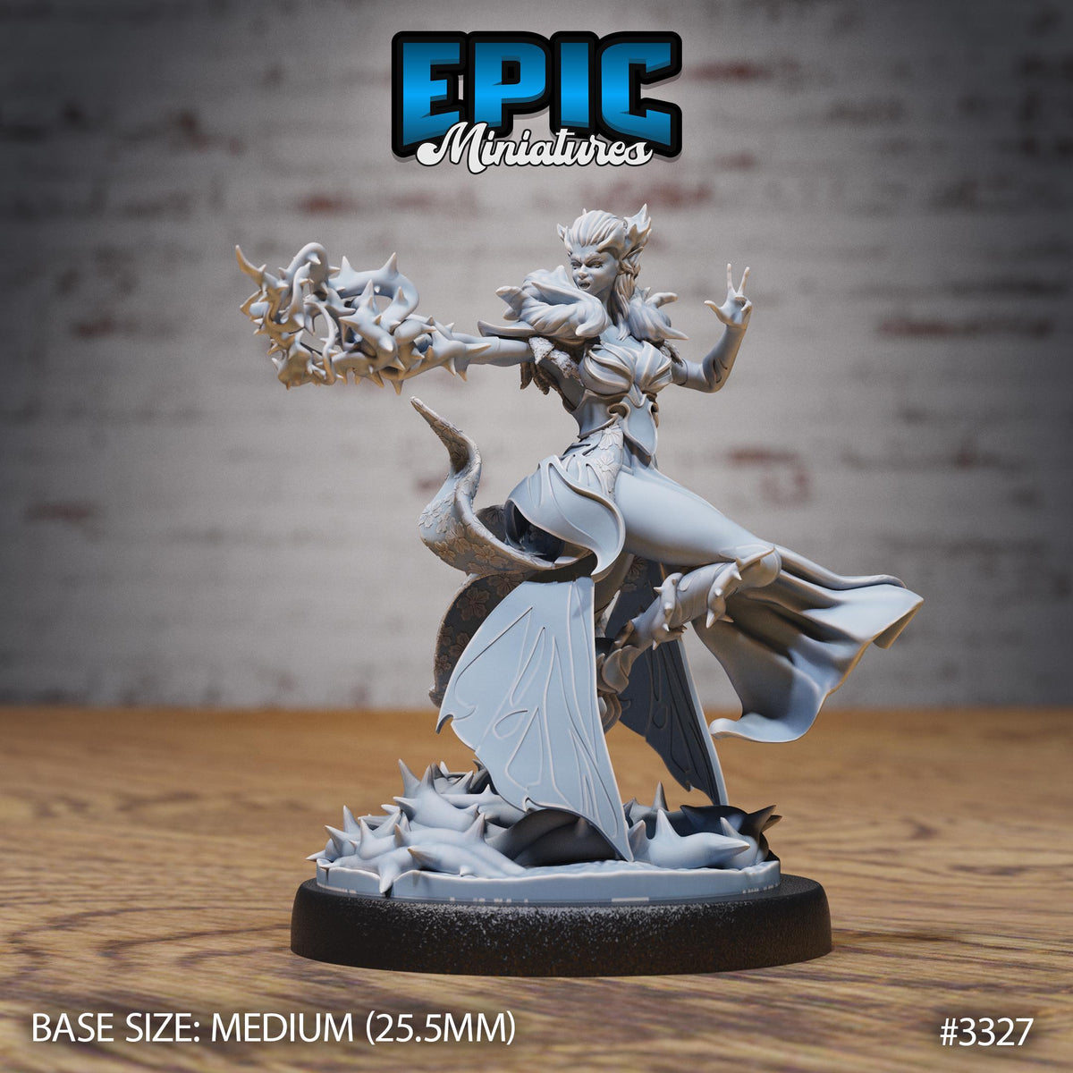 Butterfly Fairy Option #3327 front DND miniature Insectoid Jungle 16k resin