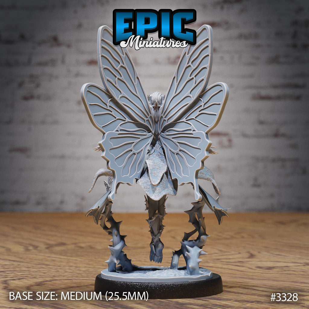 Butterfly Fairy Option #3328 back DND miniature Insectoid Jungle 16k resin