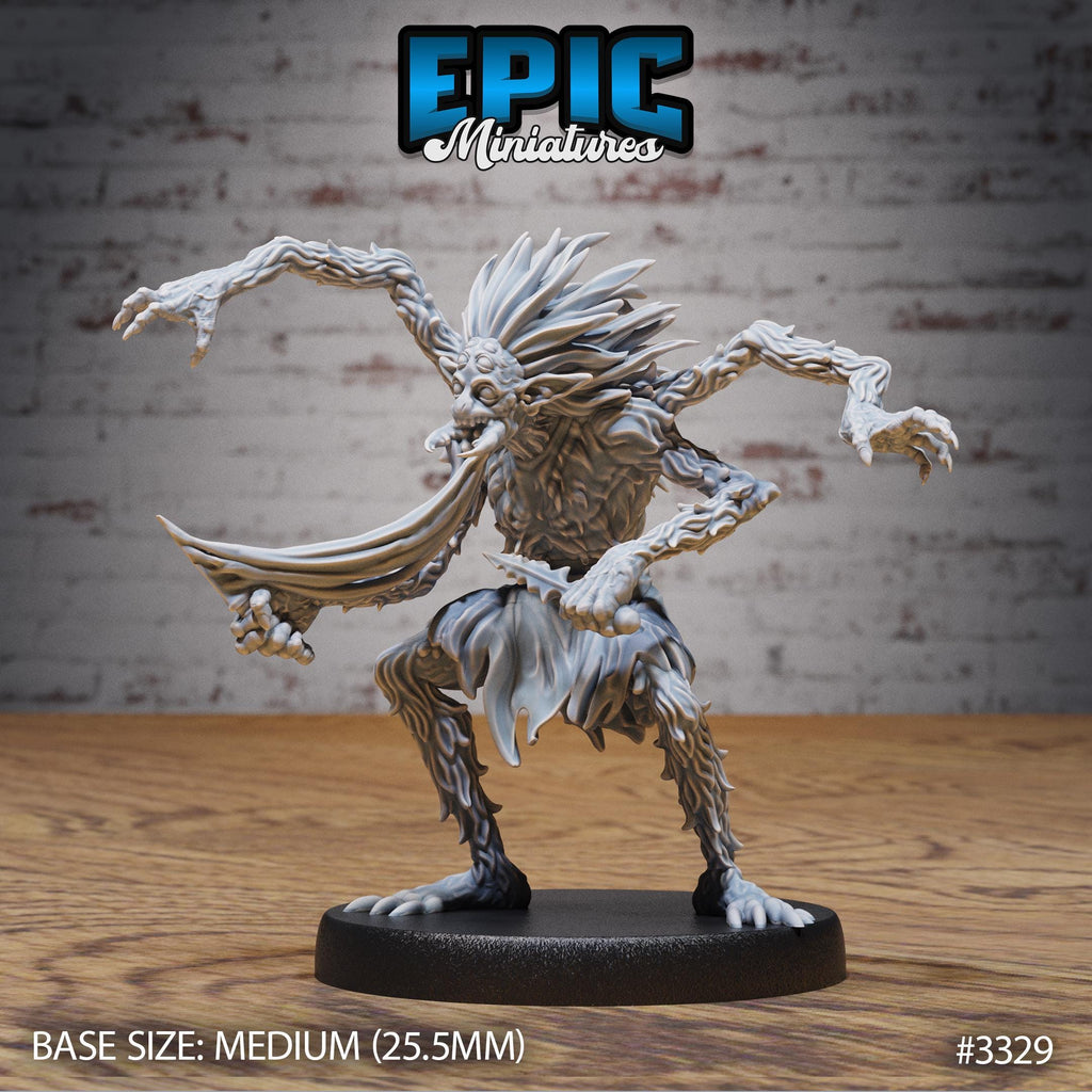 Spider Folk Option #3329 front DND miniature Insectoid Jungle 16k resin