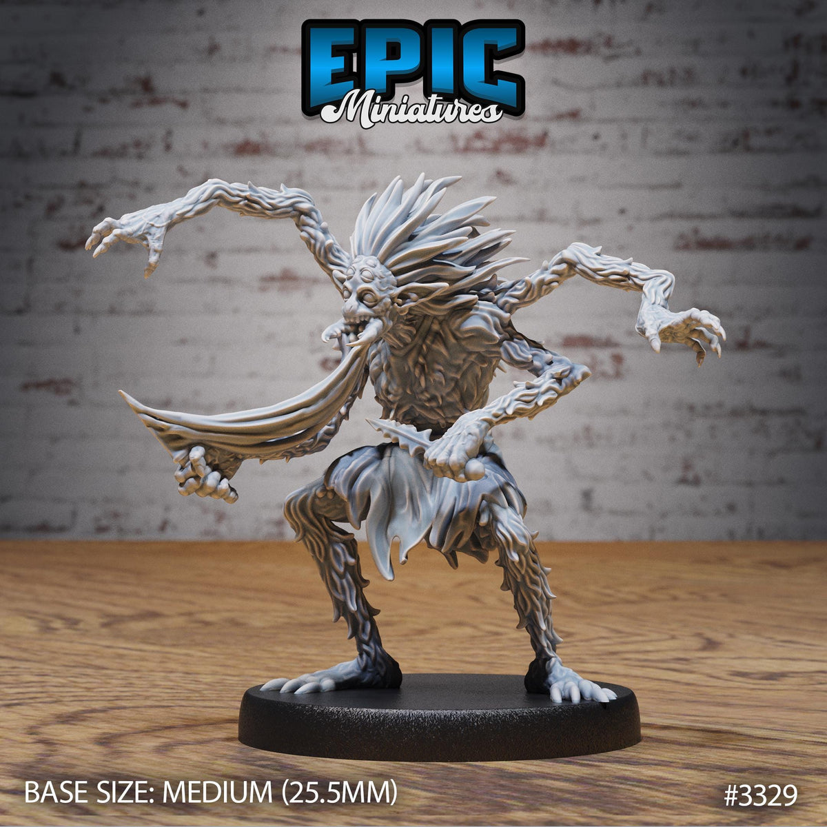 Spider Folk Option #3329 front DND miniature Insectoid Jungle 16k resin