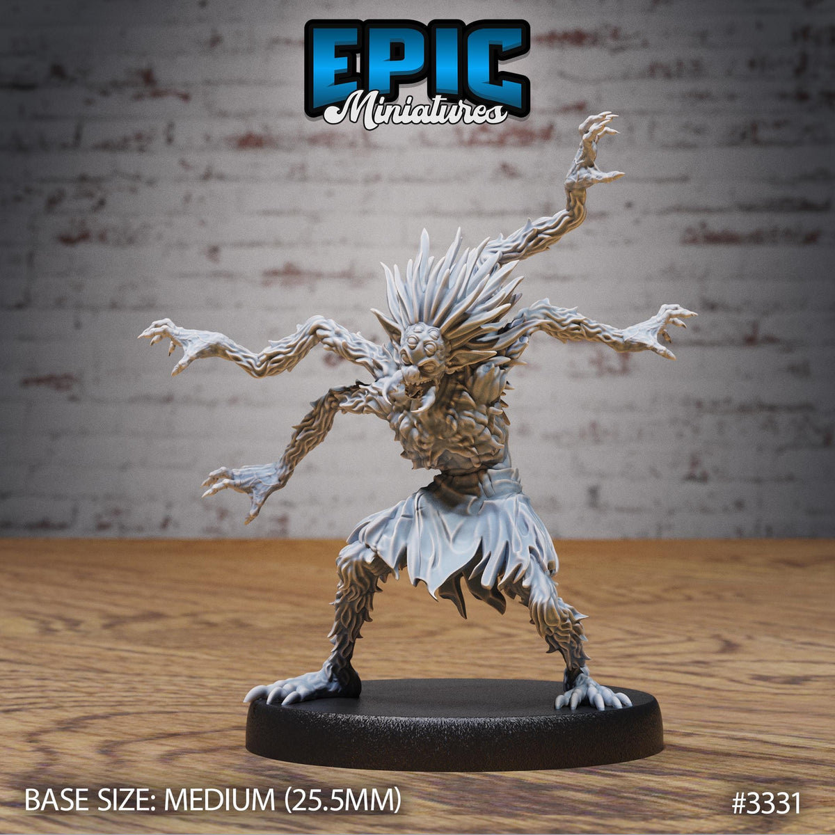 Spider Folk Option #3331 front DND miniature Insectoid Jungle 16k resin