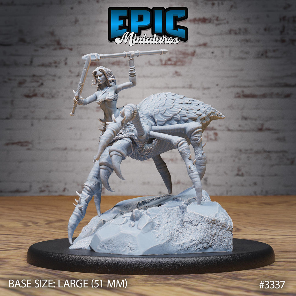 Arachne Sprider Option #3337 front DND miniature Insectoid Jungle 16k resin