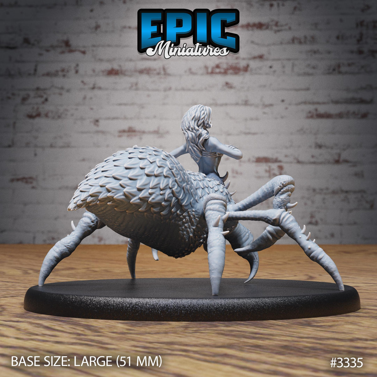 Arachne Sprider Option #3335 back DND miniature Insectoid Jungle 16k resin
