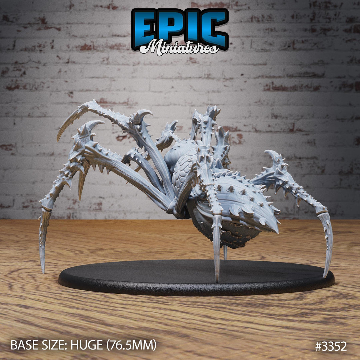 Giant Spider Option #3353 back DND miniature Insectoid Jungle 16k resin