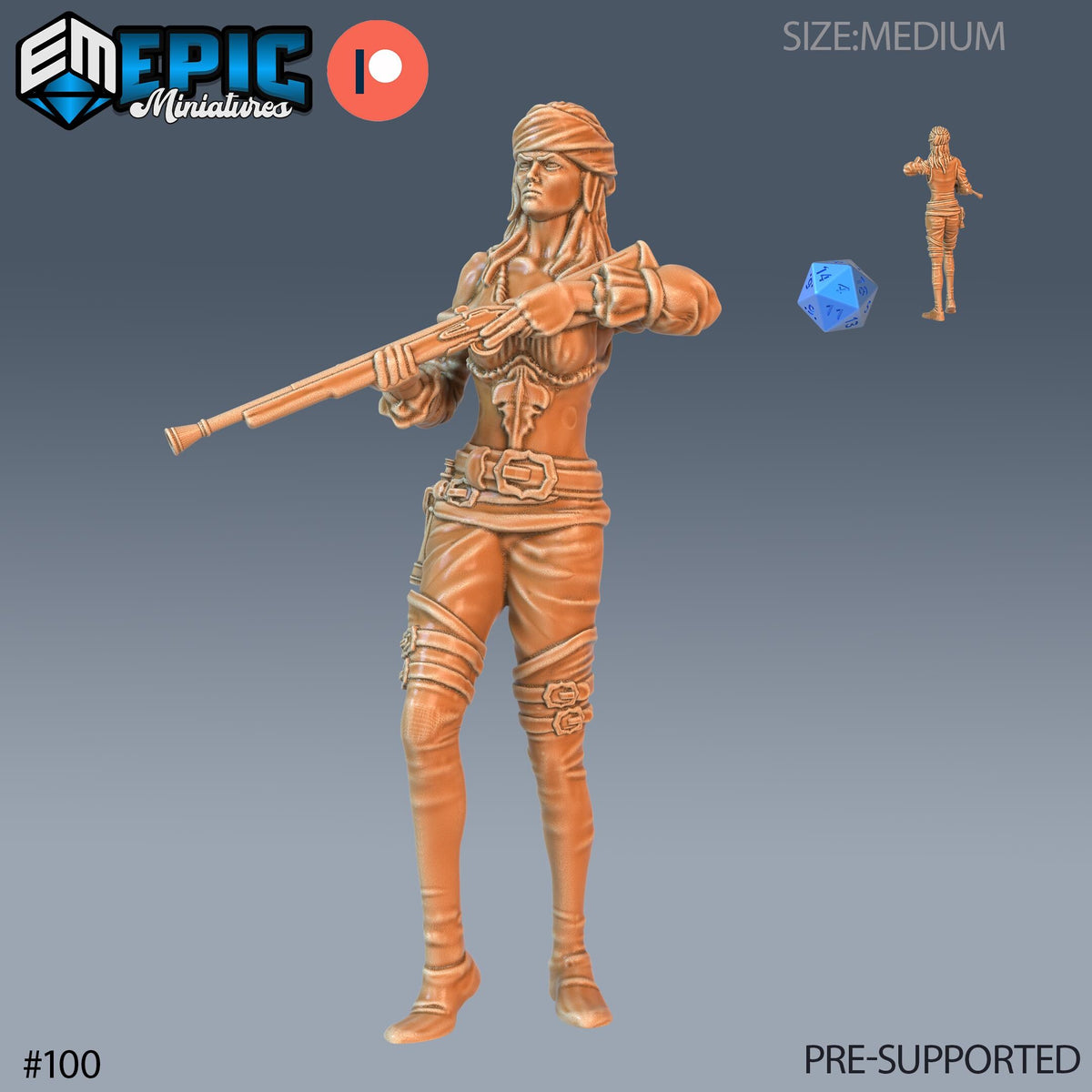 Pirate Gunner Set of 3 DND Minis | Pirates Voyage Collection | TTRPG | Swashbuckling Nautical Heist Skullport Jahaka Spelljammer Option #100 front DND miniature  16k resin