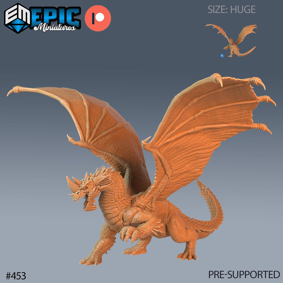 Blue Dragon Set of 2 DND Minis | Mythical Desert Collection | TTRPG | Athas Al Qadim Osirion Oasis Wastes | Adult Young Adult (Huge) front DND miniature  16k resin