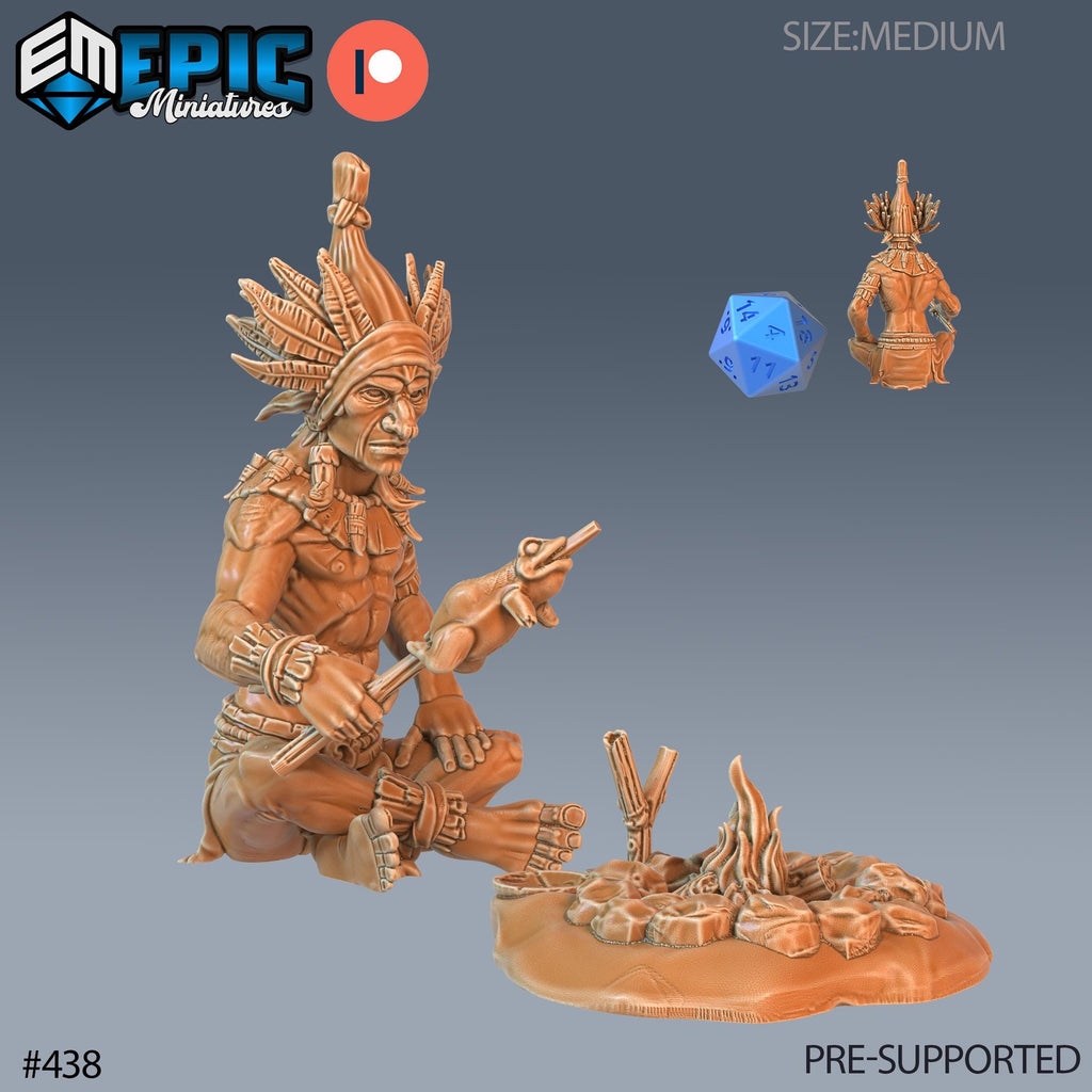 Forest Gnome Set of 5 DND Minis | Fey Woods Collection TTRPG Barovia Wildemount Exandria Corrupted Kingmaker Folklore Panther Archer Warrior Option #438 front DND miniature  16k resin