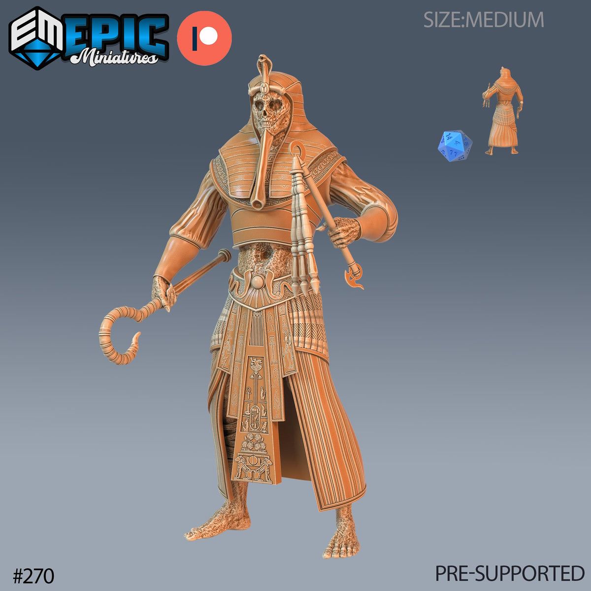 Black Pharaoh Set of 3 DND Minis | Ruins of Madness Collection | TTRPG | Eldritch Lovecraft Underdark Phandelver Waterdeep Mad Mage Icewind Option #270 front DND miniature  16k resin