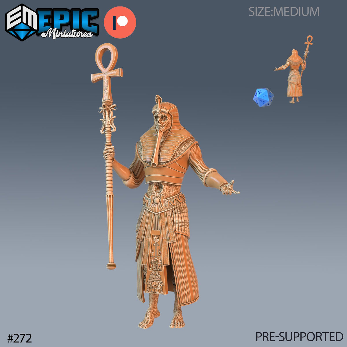 Black Pharaoh Set of 3 DND Minis | Ruins of Madness Collection | TTRPG | Eldritch Lovecraft Underdark Phandelver Waterdeep Mad Mage Icewind Option #272 front DND miniature  16k resin